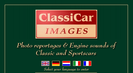 Welcome to ClassicarImages; select your language to enter...