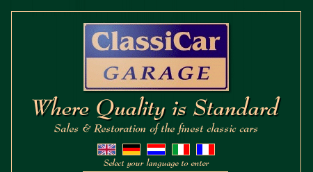 Welcome to the ClassicarImages; select your language to enter